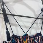 Xhilaration Tribal print strappy smocked halter romper size large Photo 4