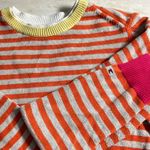Tommy Hilfiger Striped Sweater Womens Size M Orange Cream Pink Yellow Crew Neck Photo 10