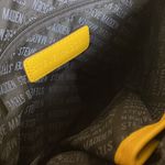Steve Madden  Mustard Yellow Embossed Logo Dome Crossbody Purse  Photo 4