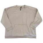 Mondetta  Women’s purple/gray oversized Crewneck sweatshirt w/ kangaroo pouch 2X Photo 0