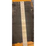 Madewell  Jean Skirt Size 27 Stretch Black Charcoal Denim Raw Edge Boho Festival Photo 6