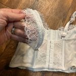 Victoria's Secret Victoria's‎ Secret Dream Angels White Lace Corset Top Medium Womens Hook Loop Photo 4