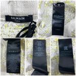 Balmain Yellow and White Tweed Cardigan 42 FR 10 US DF1KL106KG71 Photo 6