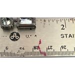 J.Crew Gunmetal Gray Cubic Zirconia Mismatched Drop Earrings 1" Dangle Pierced Photo 4