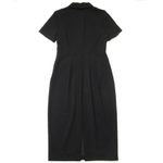 J.Crew NWT Collared Sheath in Black Bi-stretch Wool Blend Dress 6 $298 Photo 9