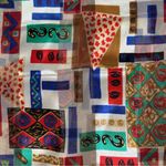 Multi Color Light Weight Head Scarf Shoulder Wrap Neck Scarf Purse Scarf OS Blue Photo 5