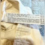 ZARA  Cotton Linen Blend Oyster White High Waist Ankle Crop Pants NEW! Sz M💛 Photo 11
