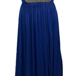 David's Bridal David’s Bridal Cobalt Blue Rhinestone Waist Bridesmaid Formal Dress 10 L W11092 Photo 0