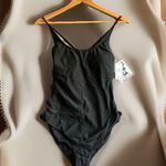 California Sunshine Womens Black Drawstring 1Pc Swimsuit Size Large Ring Sides . Photo 0