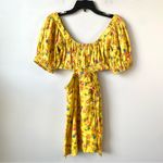 Billabong  Dare To Bare‎ Cutout Mini Dress Yellow Floral XS Photo 5