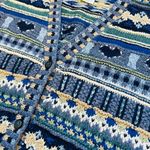 Susan Bristol Vintage Hand Knit Sweater Vest  Wool Striped Fair Isle Small Photo 5