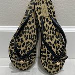 Kate Spade  Animal Print Flip Flops with Black Accents Photo 0
