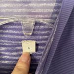 Lululemon Size 6 Purple Striped Ruffle Run Your Heart Out Pullover Long Sleeve Photo 4