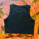 Brandy Melville black crop tank top sleeveless round neck muscle tee Photo 6