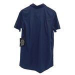 Tuckernuck Womens 100% Cotton Short Sleeve Mini Shirt‎ Dress Navy Large NWT Blue Photo 4