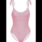 ONIA New. textured stripe swimsuit. NWOT Photo 4