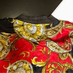 After All Vintage 80s 90s Woman Zip Up Windbreaker Jacket Baroque Paisley Chain Photo 7