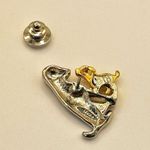 Avon “ perfect love” silver and gold tone Dalmatian and puppy brooch Photo 3