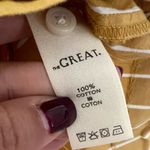 The Great Laurel Striped Midi Dress in Sunburst Stripes Yellow Sz M Photo 5