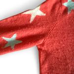 Cynthia Rowley  Cashmere Coral Star Crew Neck Sweater Small Photo 7