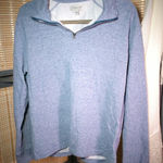 J.Crew   Quarter Zip Sweatshirt in Heathered Cadet Blue Photo 0