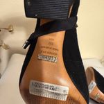 Schutz Black Suede Bootie Block High Heel Boot Women's SZ 5B Brazil Elegant Photo 5