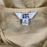JoyLab  Ivory Purple Mocha Brown Cropped Hooded Nylon Windbreaker Jacket Medium Photo 3