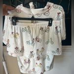 NEW PJ Salvage Floral Market PJ Set White Size M Photo 2