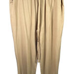 Shinestar Shinesdar L Women's Tan Joggers Lightweight Drawstring Waist Casual Pants Photo 0