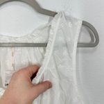 Free People  Clean Ivory Marina Eyelet Embroidered Tank Top Blouse Women XL NWT Photo 5