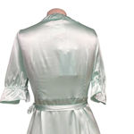 Hill House The Nima Silk Wrap Dress in Mint Size Small Green Photo 7