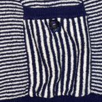 Moth Anthropologie | Margate Pocket Pullover Navy & White Stripes | Small Blue Photo 4