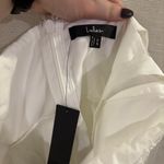 Lulus NWT  Lovable‎ Aesthetic White Embroidered Tie-Strap Mini Dress Size XS Photo 7