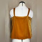 Old Navy  women’s Casual Coquette Mustard Tobacco Leaf Velvet Cami/Tank Top|Sz: S Photo 14