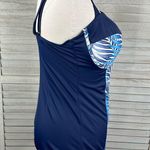 One Piece SWIMSUITS FOR ALL (Tropiculture)  Swimsuit  Blue/Tropical Print-12 Photo 1