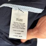 Talbots Petites Navy Cotton Button Blazer sz 16p Cropped Jacket Classic Career Photo 5