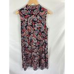 J.Jill Paisley Print High Neck Sleeveless Dress Size Medium Photo 4