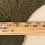 We The Free Free People Laguna Moss Green Thermal Waffle Knit Oversized Top Photo 10