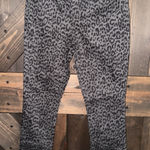 Gap  Women's Sz 2 26‎ R Denim Legging Jeans leopard print dark wash mid rise Gray Photo 0