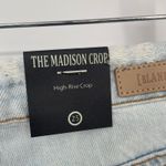 BLANKNYC Madison Crop High Rise Distressed Bandana Patch Jeans Size 25 Blue Photo 7