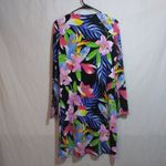 IBKUL Rio Zip Front Crew Neck Dress L Black Multi Long Sleeve Golf UPF 50 Size S Pink Photo 4