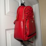 Coach Red Court Backpack With Ruching Photo 2