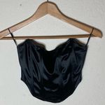 Black shiny tube top ( S ) Photo 0