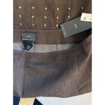 New York Clothing Company Brown Skirt w/ Metal Button Trim – Size 10, NWT Photo 1