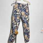 MOTHER Blue and Cream Floral Pants Size 25 Photo 6