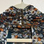 Free People All Dolled Up Mesh Long Sleeve Cropped Floral Top Blouse Green Small Photo 11