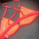 Victoria's Secret NEW  Neon Coral Crochet Racerback Large Photo 6