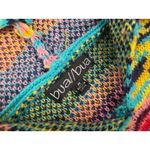 Bua/Bua Aztec Southwestern Bright Colored Thin Hooded Sweater Pullover Medium Photo 2