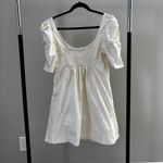 Free People Cheyenne Denim Mini in Ivory Size M Photo 6