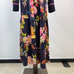 Johnny Was NWOT  Floral Long Sleeve V-Neck Midi Dress Size S Multicolor Photo 3
